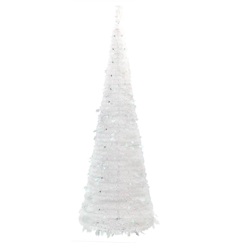 Artificial Christmas Tree Pop-up 150 LEDs White 180 cm