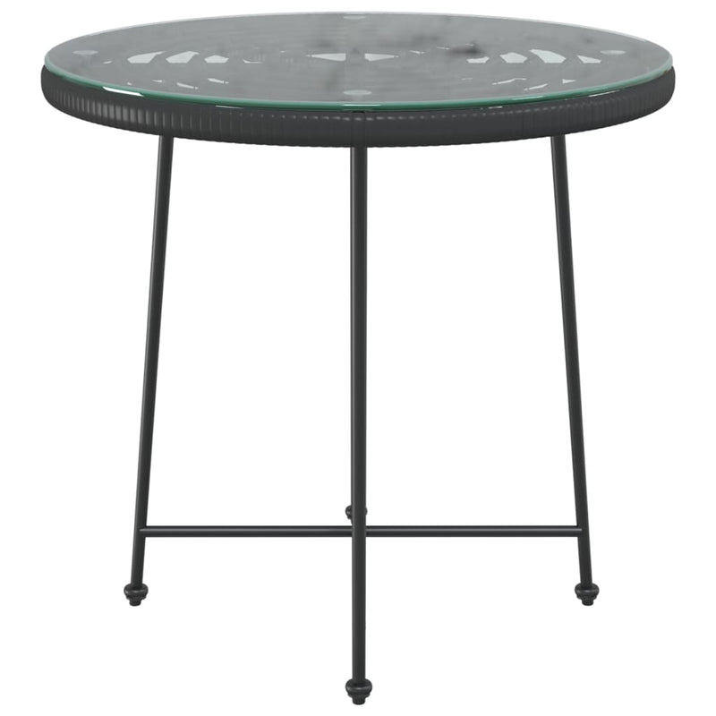 Dining_Table_Black_Ø80_cm Tempered_Glass_and_Steel_IMAGE_3
