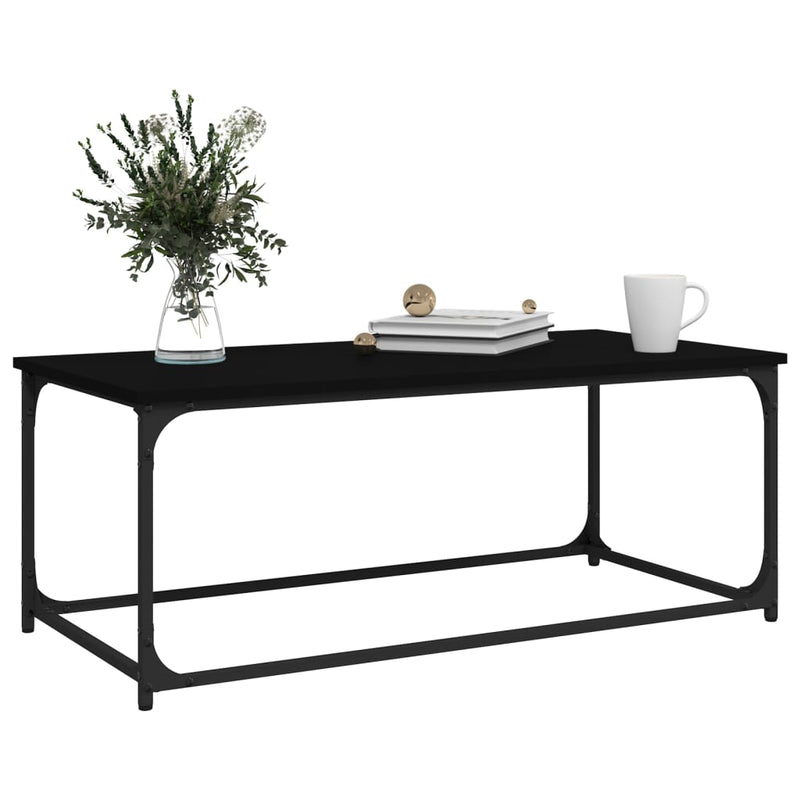 Coffee_Table_Black_102x50x40_cm_Engineered_Wood_and_Iron_IMAGE_4