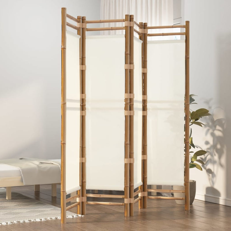 Folding_4-Panel_Room_Divider_160_cm_Bamboo_and_Canvas_IMAGE_1_EAN:8720845600631