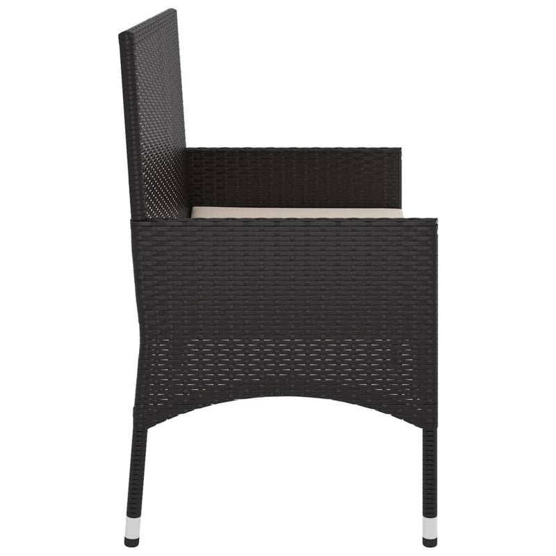 2-Seater_Garden_Bench_with_Cushions_Black_Poly_Rattan_IMAGE_5
