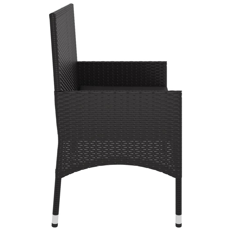2-Seater_Garden_Bench_with_Cushions_Black_Poly_Rattan_IMAGE_5