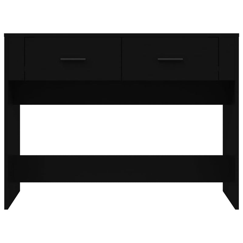 Console Table Black 100x39x75 cm Engineered Wood