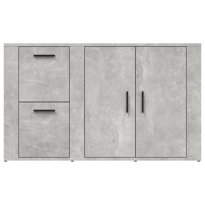 Sideboard Concrete Grey 100x33x59.5 cm Engineered Wood