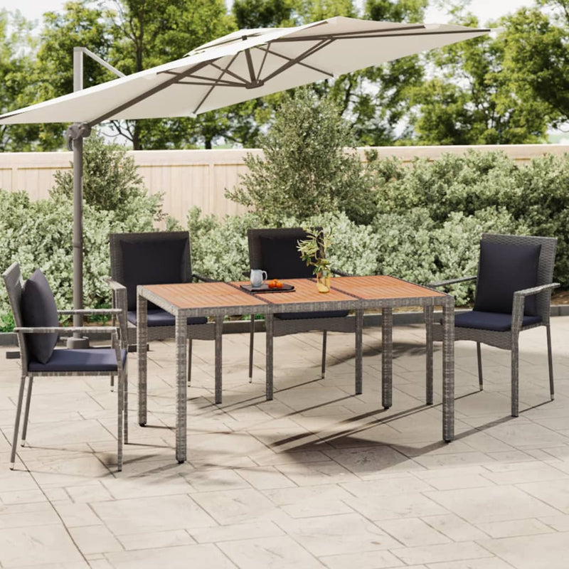 Garden_Table_with_Wooden_Top_Grey_Poly_Rattan&Solid_Wood_Acacia_IMAGE_1