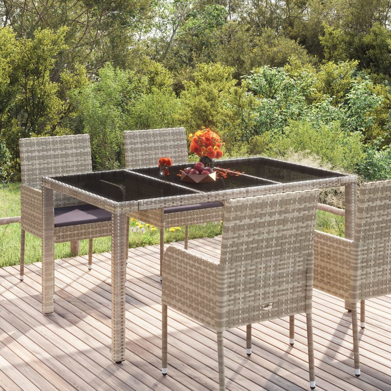Garden_Table_with_Glass_Top_Grey_150x90x75_cm_Poly_Rattan_IMAGE_1