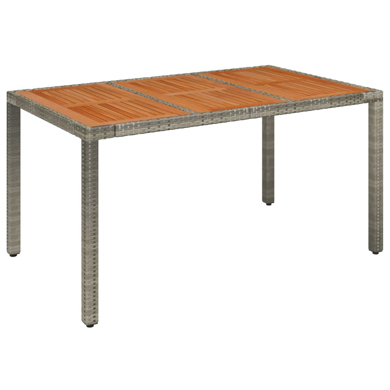 Garden_Table_with_Wooden_Top_Grey_150x90x75_cm_Poly_Rattan_IMAGE_2