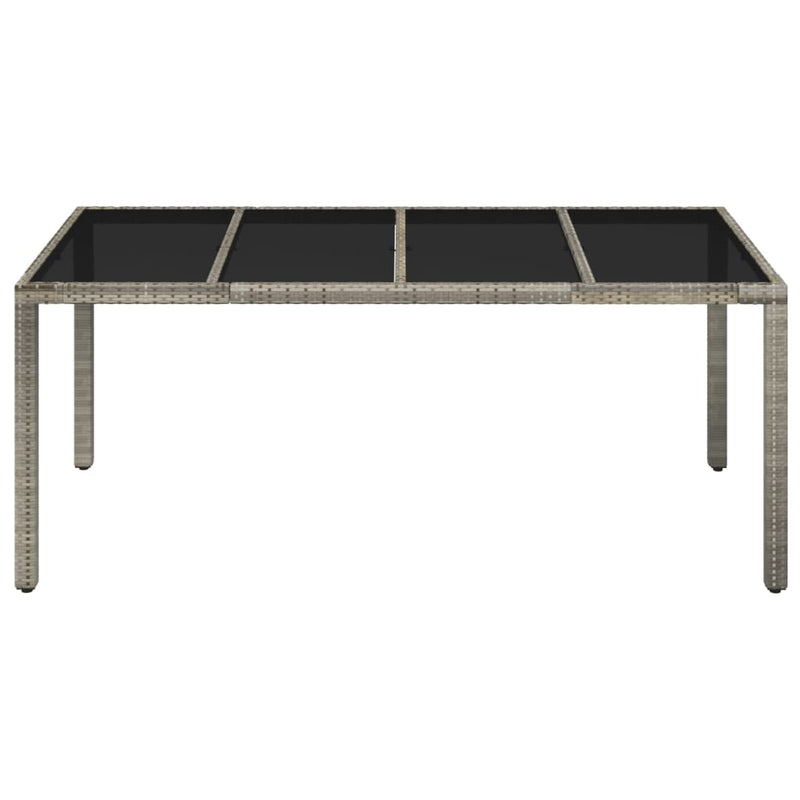 Garden_Table_with_Glass_Top_Grey_190x90x75_cm_Poly_Rattan_IMAGE_3