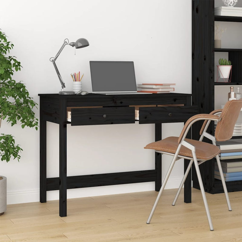 Desk_with_Drawers_Black_100x50x78_cm_Solid_Wood_Pine_IMAGE_3_EAN:8720845683658