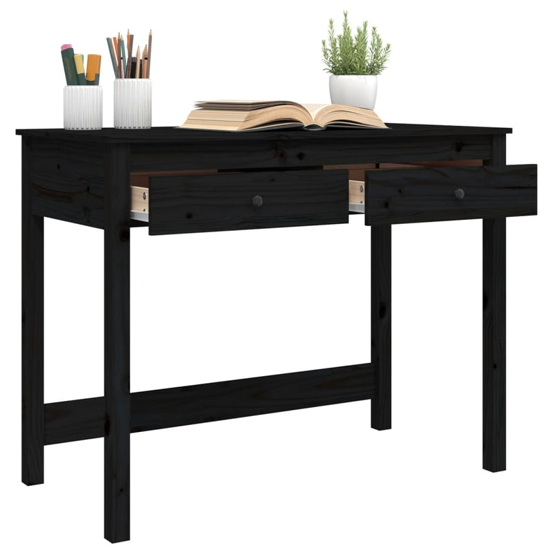 Desk_with_Drawers_Black_100x50x78_cm_Solid_Wood_Pine_IMAGE_5_EAN:8720845683658