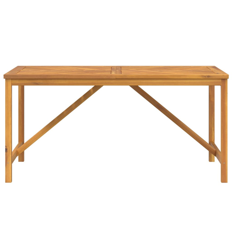 Garden Dining Table 150x90x74 cm Solid Wood Acacia