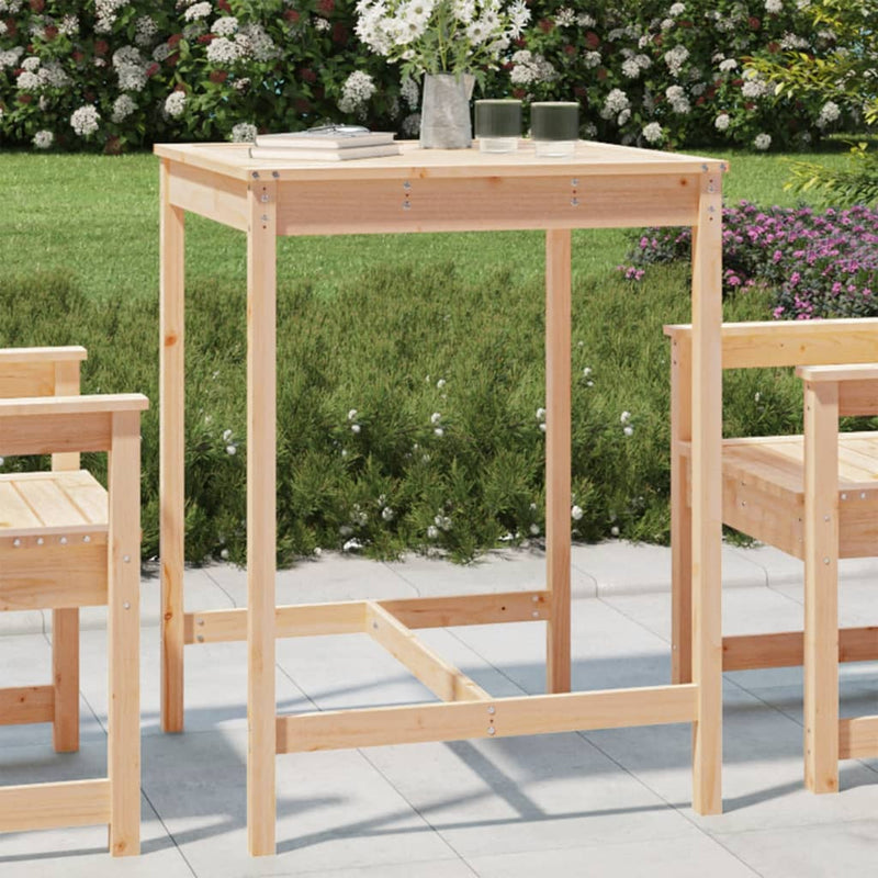 Garden Table 82.5x82.5x110 cm Solid Wood Pine