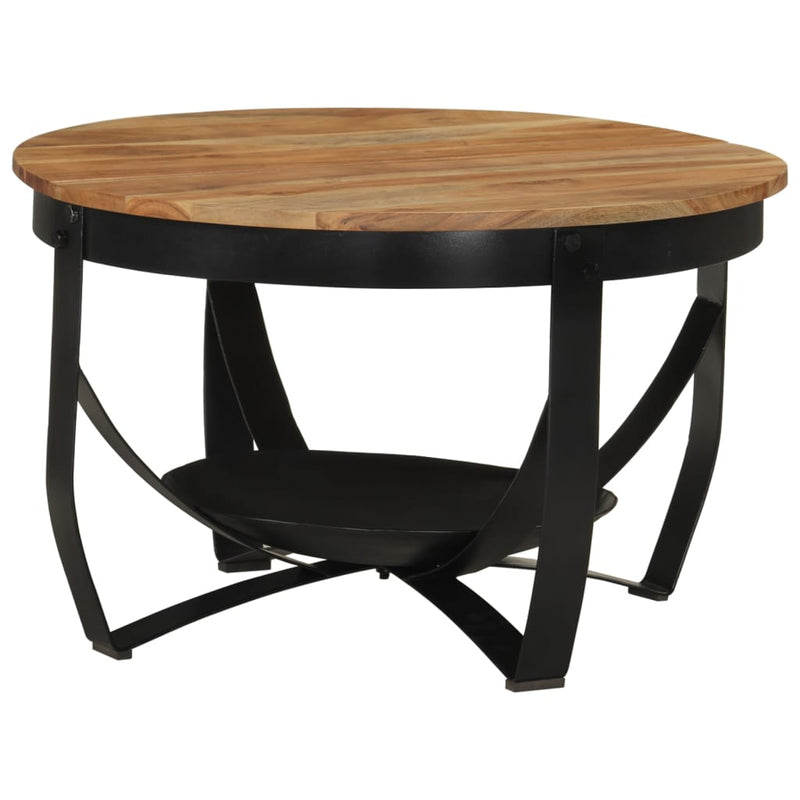 Coffee_Table_Ø_68x43_cm_Solid_Wood_Acacia_and_Iron_IMAGE_1