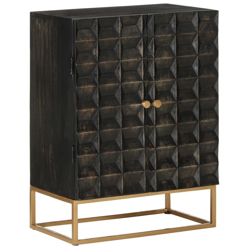 Sideboard_Black_55x34x75_cm_Solid_Wood_Mango_and_Iron_IMAGE_1_EAN:8720845692971