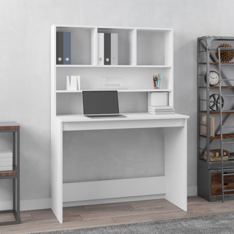 Desk_with_Shelves_White_102x45x148_cm_Engineered_Wood_IMAGE_1_EAN:8720845693367