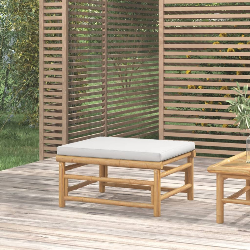 Garden_Footstool_with_Light_Grey_Cushion_Bamboo_IMAGE_1
