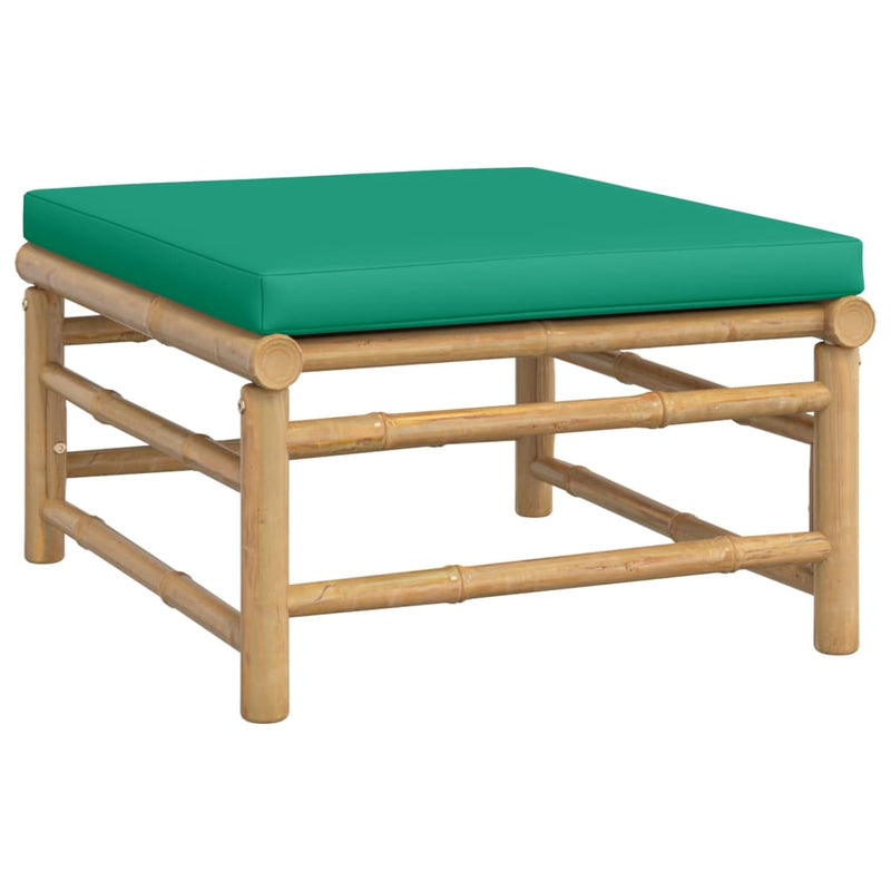 Garden_Footstool_with_Green_Cushion_Bamboo_IMAGE_2