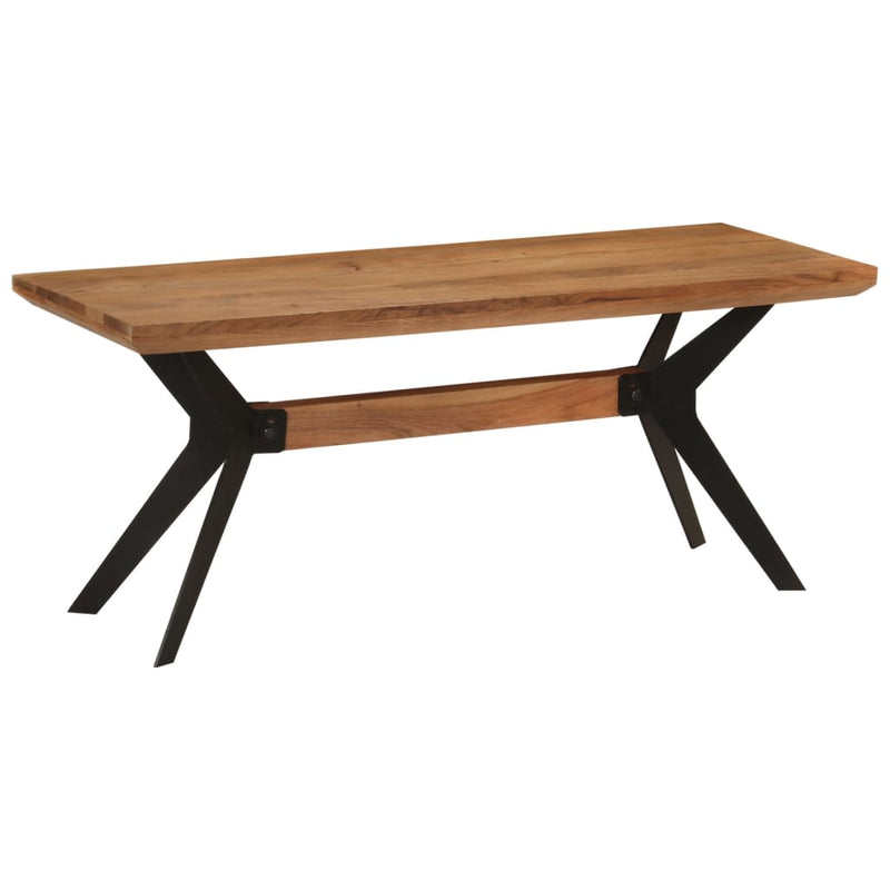 Dining_Bench_110x40x46_cm_Solid_Wood_Acacia_and_Steel_IMAGE_1