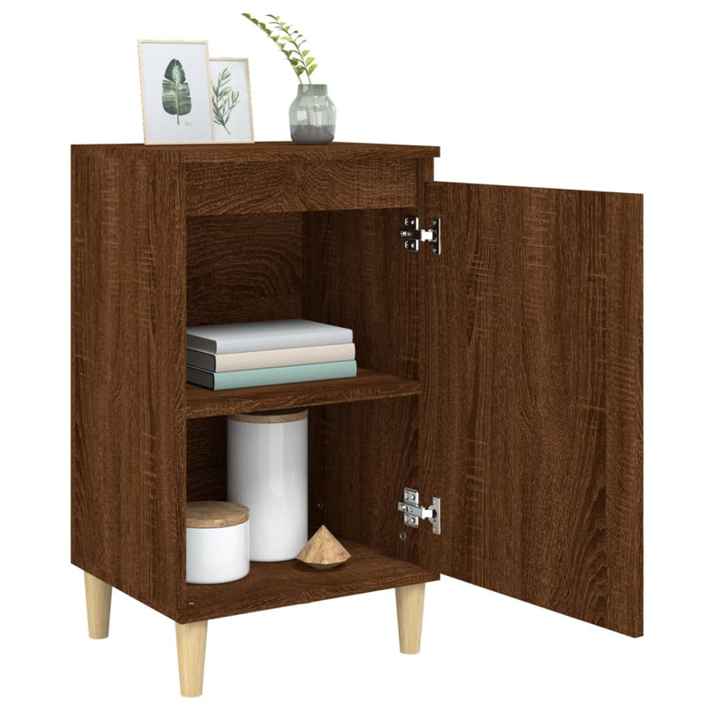 Bedside Cabinets 2 pcs Brown Oak 40x35x70 cm Engineered Wood