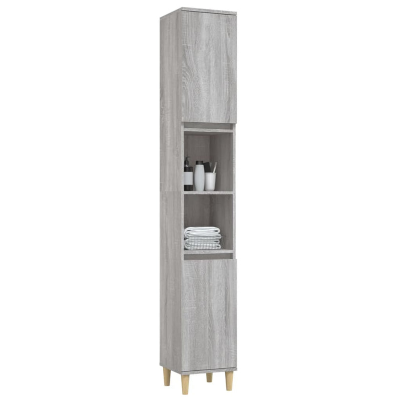 Bathroom_Cabinet_Grey_Sonoma_30x30x190_cm_Engineered_Wood_IMAGE_4