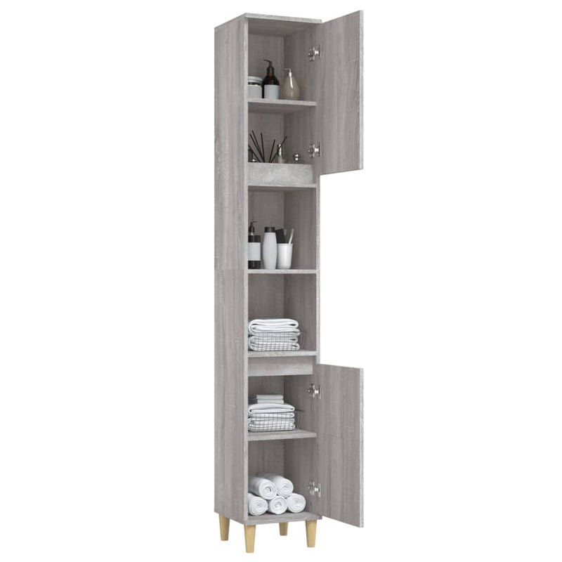 Bathroom_Cabinet_Grey_Sonoma_30x30x190_cm_Engineered_Wood_IMAGE_5