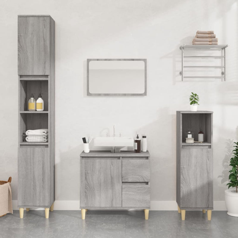 Bathroom_Cabinet_Grey_Sonoma_30x30x190_cm_Engineered_Wood_IMAGE_1