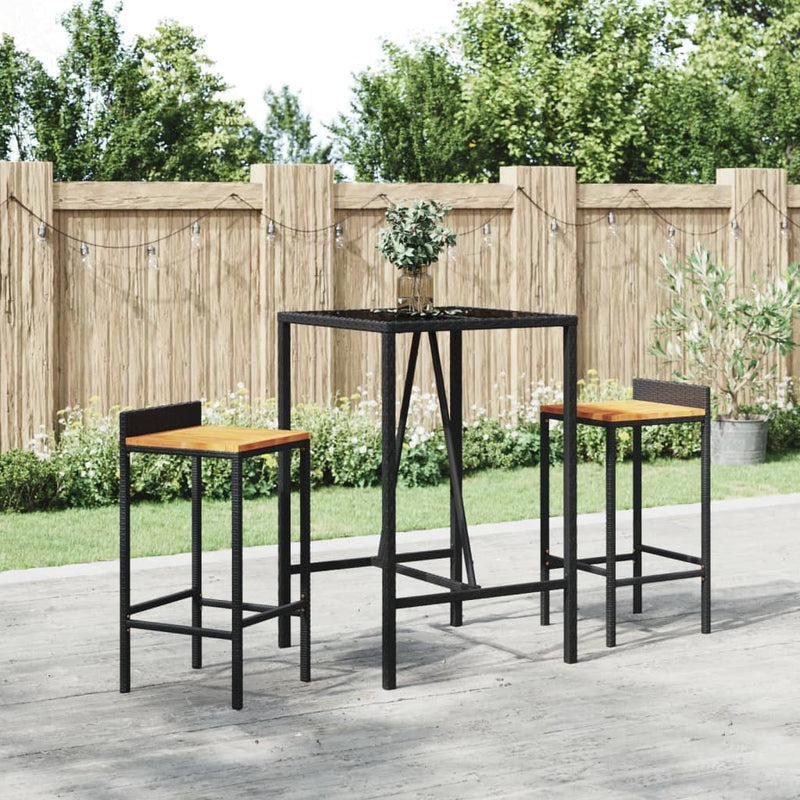 Bar_Table_with_Glass_Top_Black_70x70x110_cm_Poly_Rattan_IMAGE_1