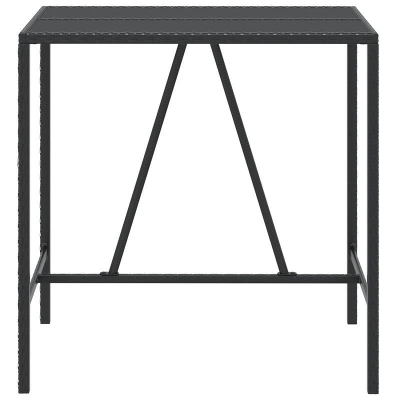 Bar_Table_with_Glass_Top_Black_110x70x110_cm_Poly_Rattan_IMAGE_3