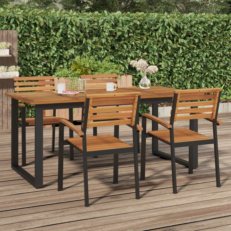 Garden_Table_with_U-shaped_Legs_180x90x75_cm_Solid_Wood_Acacia_IMAGE_1