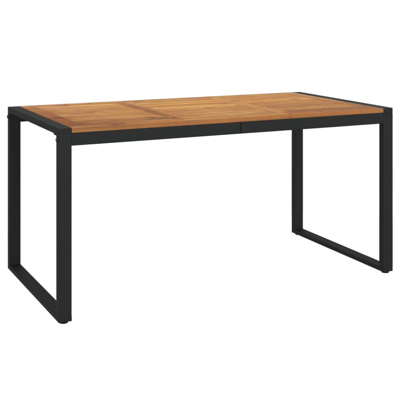 Garden_Table_with_U-shaped_Legs_160x80x75_cm_Solid_Wood_Acacia_IMAGE_2