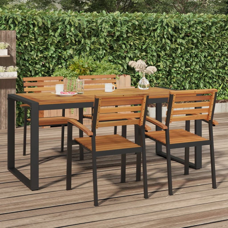 Garden_Table_with_U-shaped_Legs_180x90x75_cm_Solid_Wood_Acacia_IMAGE_1