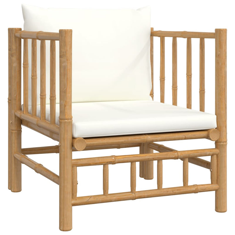 7_Piece_Garden_Lounge_Set_with_Cream_White_Cushions__Bamboo_IMAGE_6_EAN:8720845745172