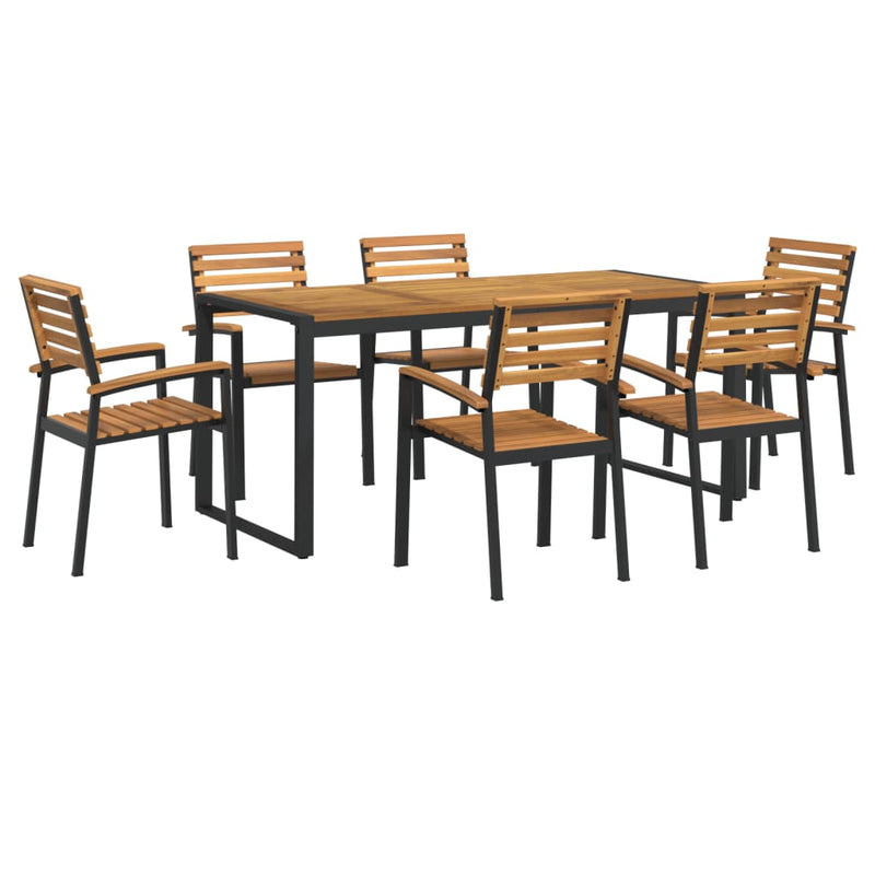 7_Piece_Garden_Dining_Set_Solid_Wood_Acacia_and_Metal_IMAGE_2_EAN:8720845746810