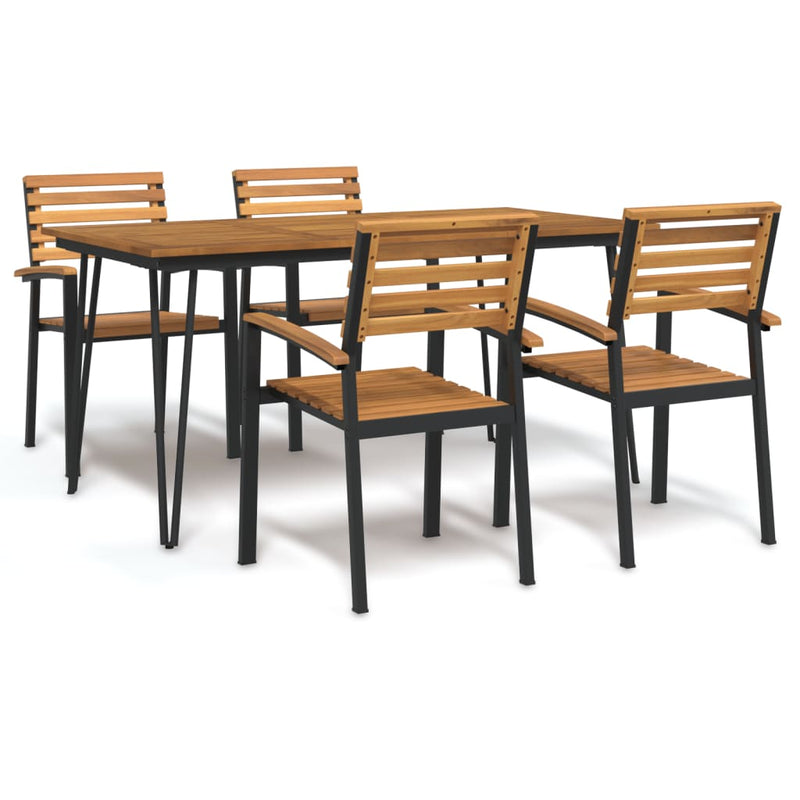 5_Piece_Garden_Dining_Set_Solid_Wood_Acacia_and_Metal_IMAGE_1_EAN:8720845746865