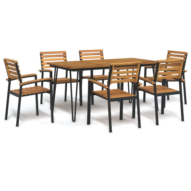7_Piece_Garden_Dining_Set_Solid_Wood_Acacia_and_Metal_IMAGE_1_EAN:8720845746872