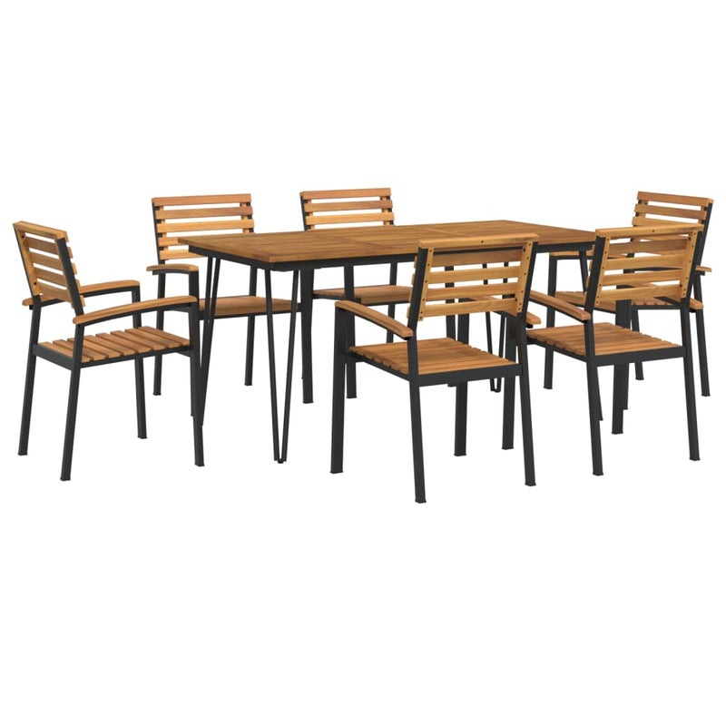 7_Piece_Garden_Dining_Set_Solid_Wood_Acacia_and_Metal_IMAGE_2_EAN:8720845746872