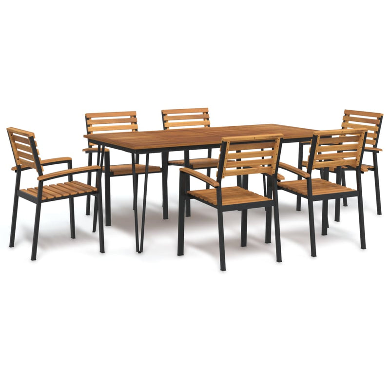 7_Piece_Garden_Dining_Set_Solid_Wood_Acacia_and_Metal_IMAGE_1_EAN:8720845746896