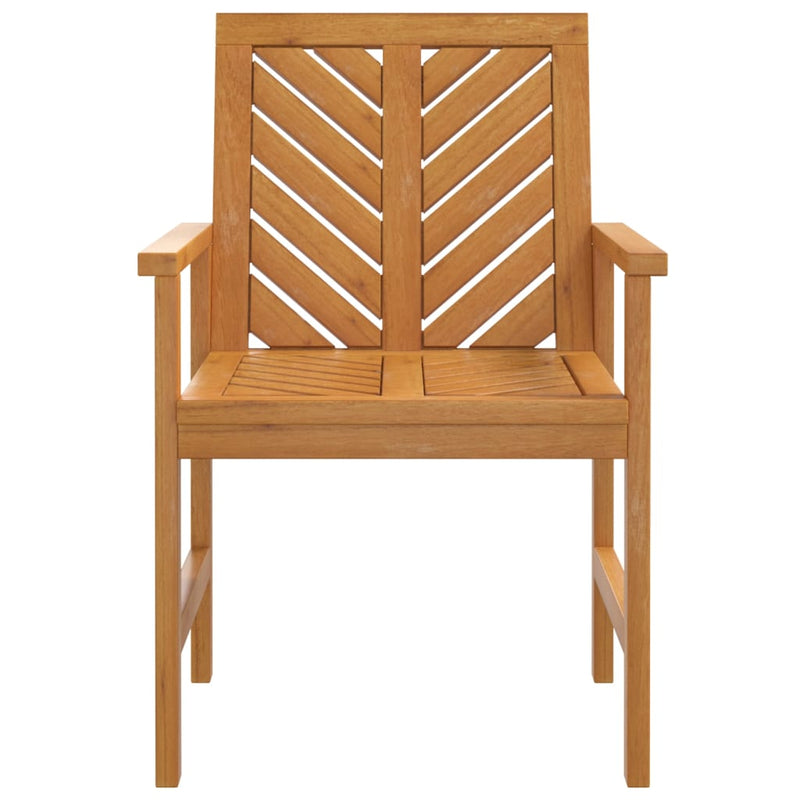 Garden Dining Chairs 4 pcs Solid Wood Acacia