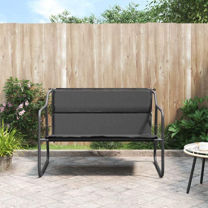 2-Seater_Garden_Bench_with_Cushion_Anthracite_Steel_IMAGE_1
