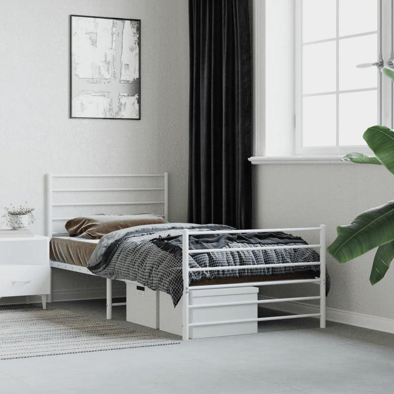 Metal_Bed_Frame_with_Headboard_and_Footboard_White_92x187_cm_Single_IMAGE_1