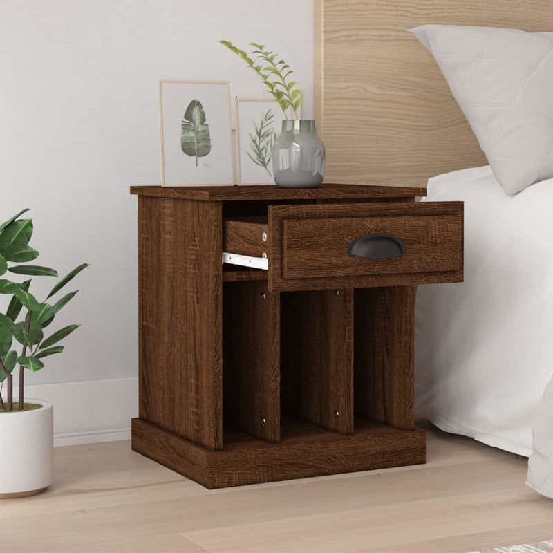 Bedside Cabinets 2 pcs Brown Oak 43x36x50 cm