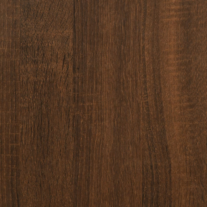 Side Table Brown Oak 50x50x60 cm Engineered Wood