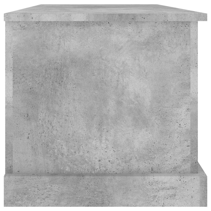 Storage Box Concrete Grey 70x40x38 cm Engineered Wood