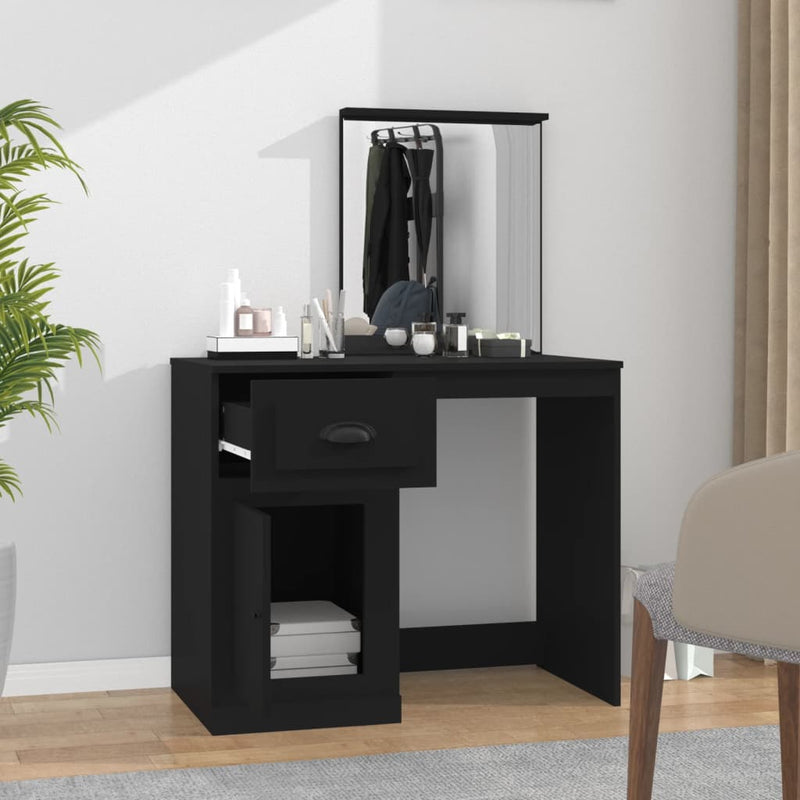 Dressing_Table_with_Mirror_Black_90x50x132.5_cm_Engineered_Wood_IMAGE_3_EAN:8720845794033