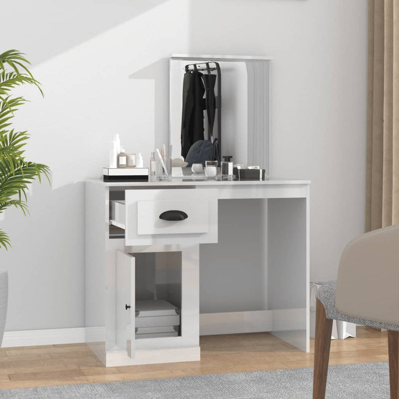 Dressing_Table_with_Mirror_High_Gloss_White_90x50x132.5_cm_Engineered_Wood_IMAGE_3_EAN:8720845794040