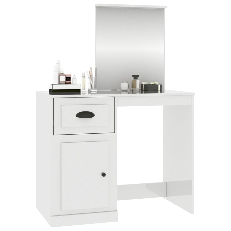 Dressing_Table_with_Mirror_High_Gloss_White_90x50x132.5_cm_Engineered_Wood_IMAGE_4_EAN:8720845794040