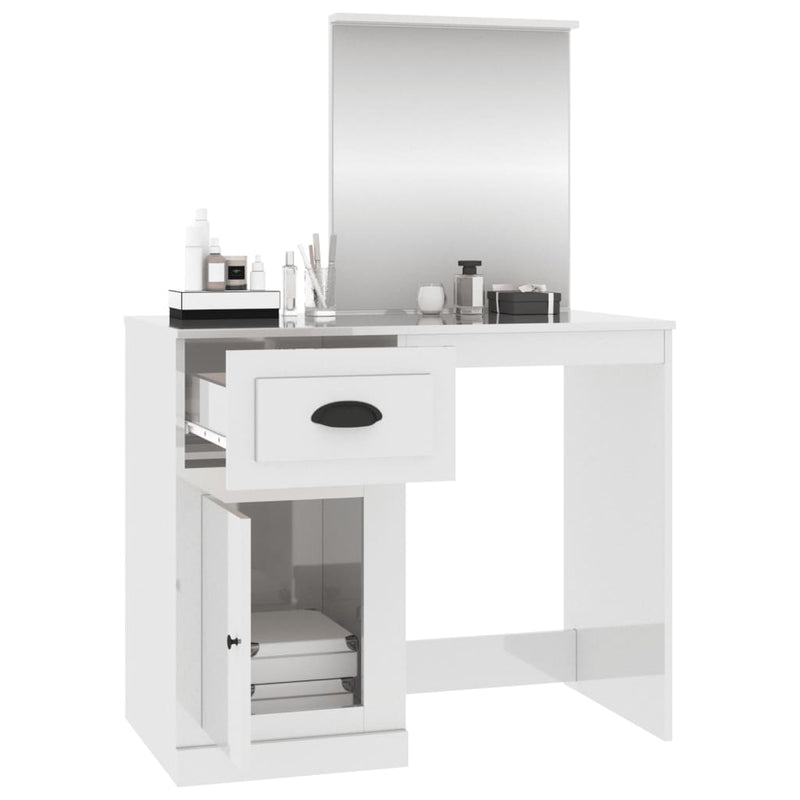 Dressing_Table_with_Mirror_High_Gloss_White_90x50x132.5_cm_Engineered_Wood_IMAGE_5_EAN:8720845794040