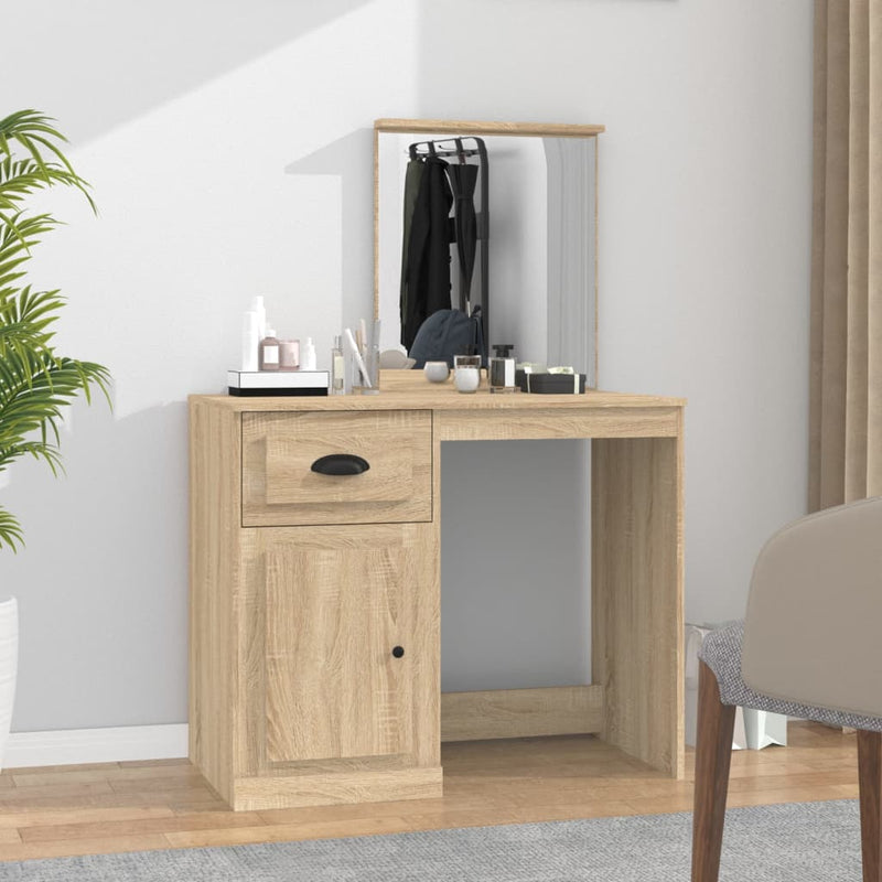 Dressing_Table_with_Mirror_Sonoma_Oak_90x50x132.5_cm_Engineered_Wood_IMAGE_1_EAN:8720845794057
