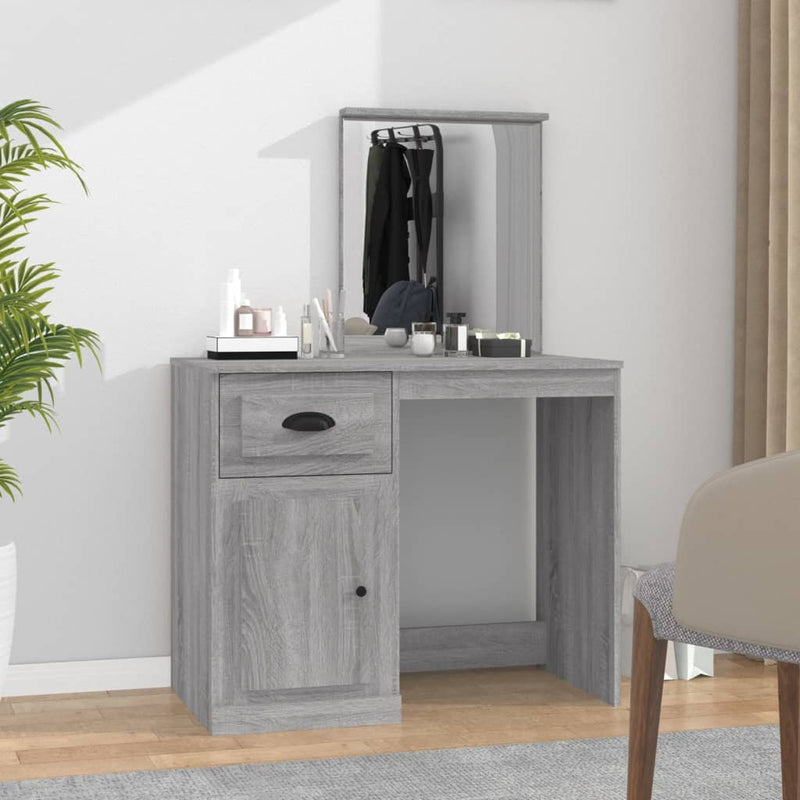 Dressing_Table_with_Mirror_Grey_Sonoma_90x50x132.5_cm_Engineered_Wood_IMAGE_1_EAN:8720845794088