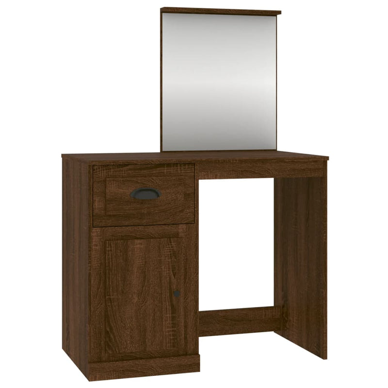 Dressing_Table_with_Mirror_Brown_Oak_90x50x132.5_cm_Engineered_Wood_IMAGE_2_EAN:8720845794095